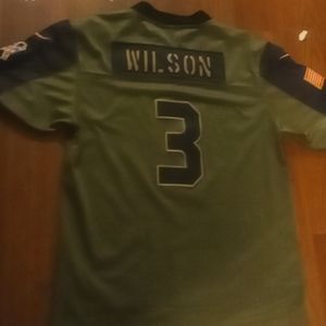 Russ Wilson salute the troops jersey